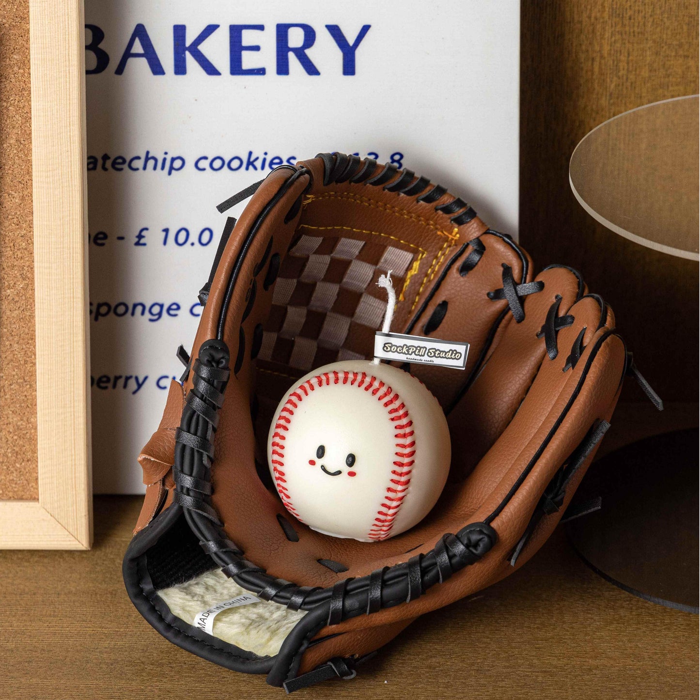 Handmade Baseball Scented Candle