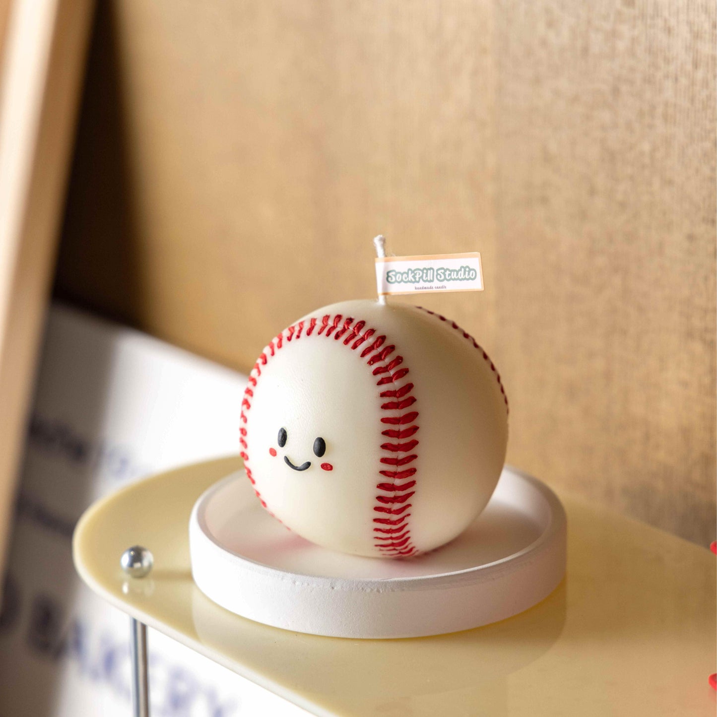 Handmade Baseball Scented Candle