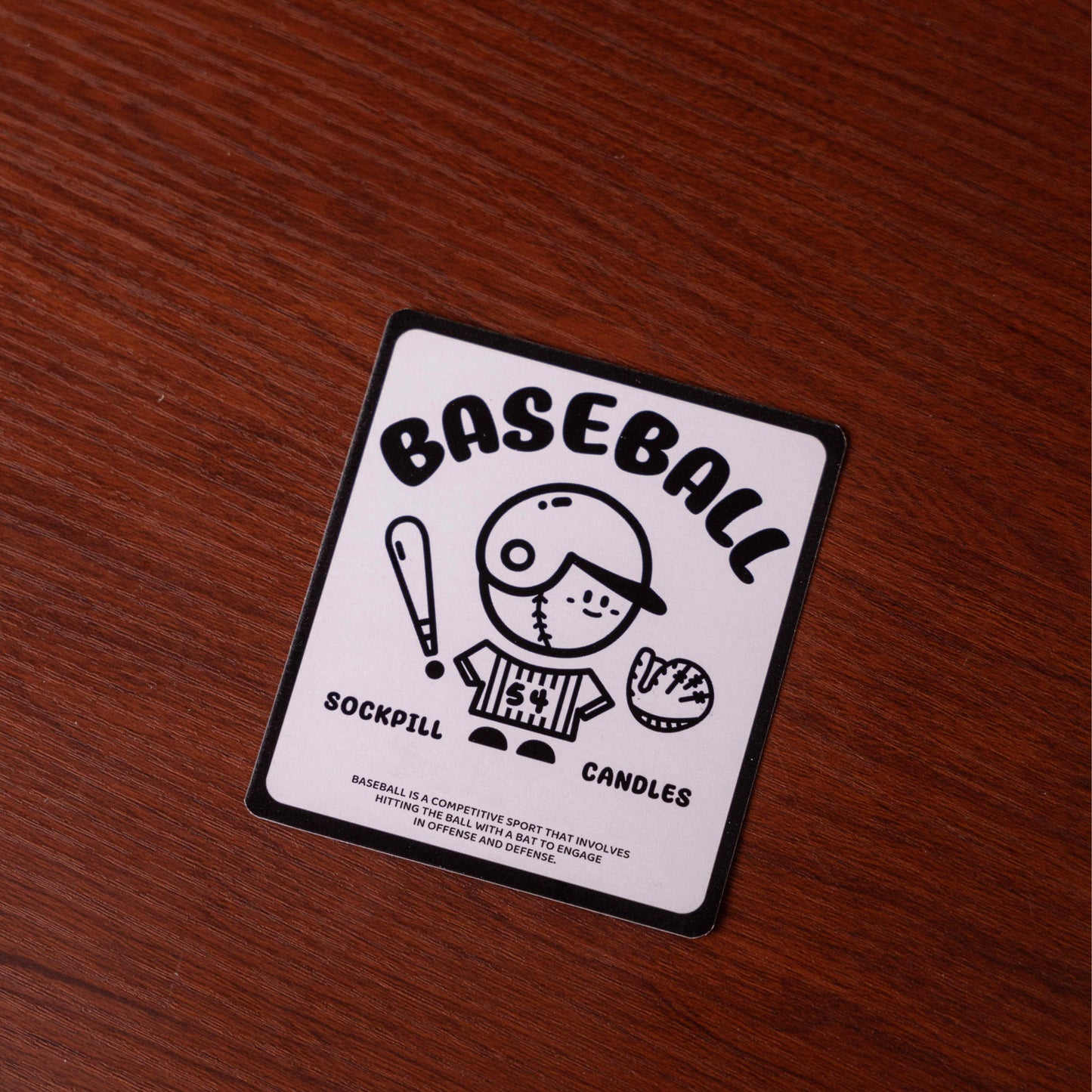 Handmade Baseball Scented Candle