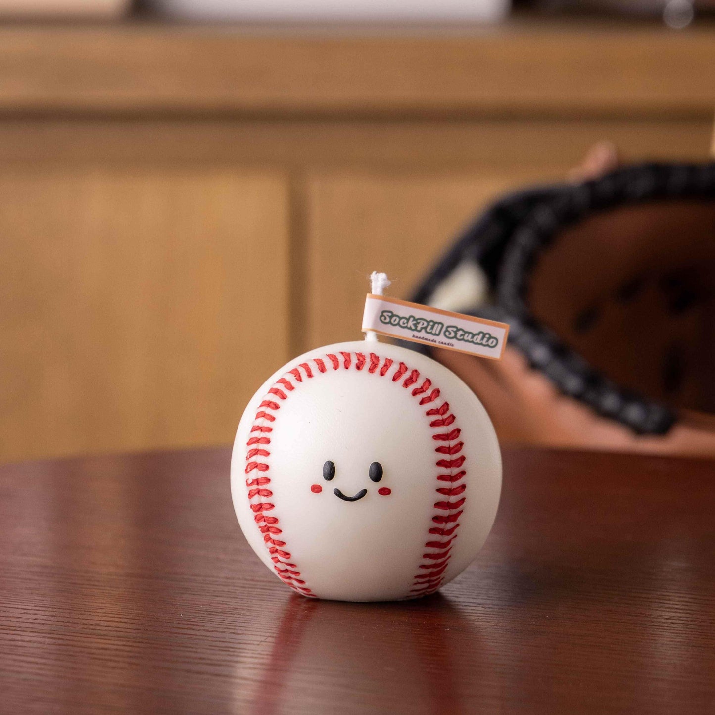 Handmade Baseball Scented Candle