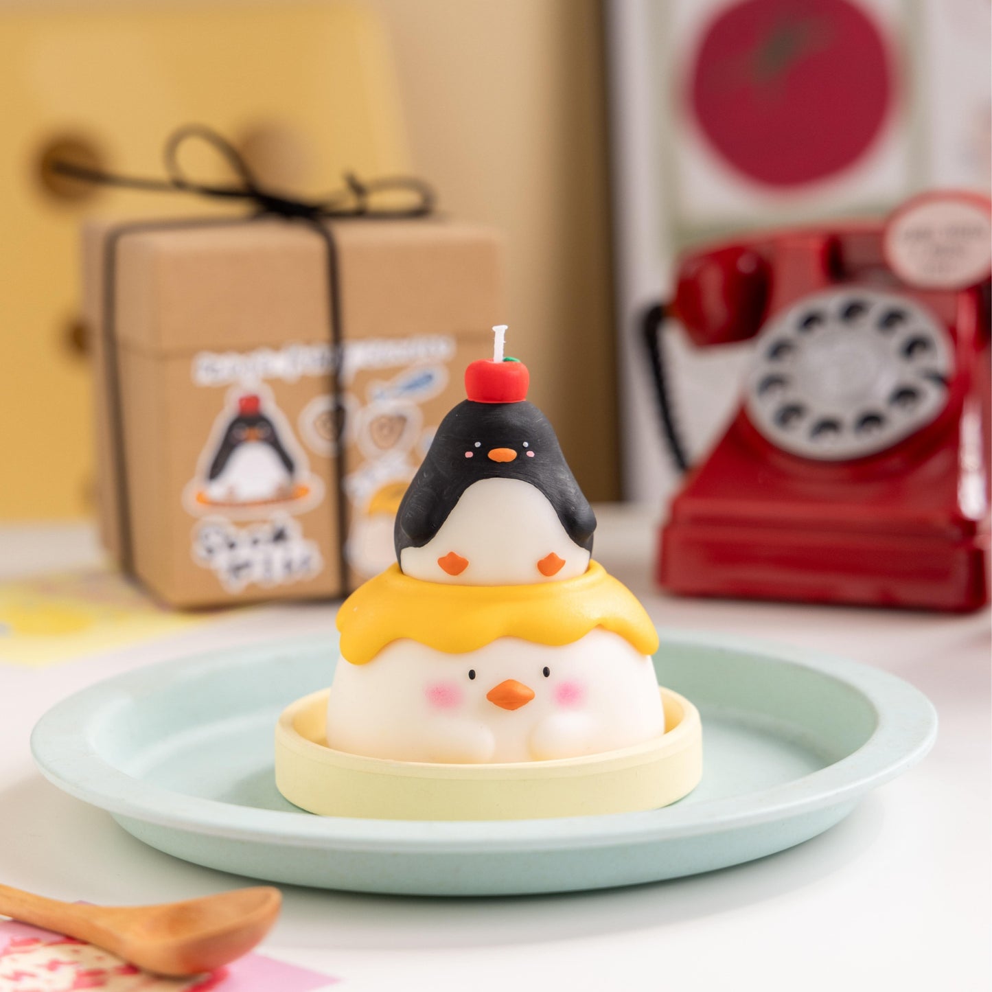 Handmade Penguin Pudding Scented Candle