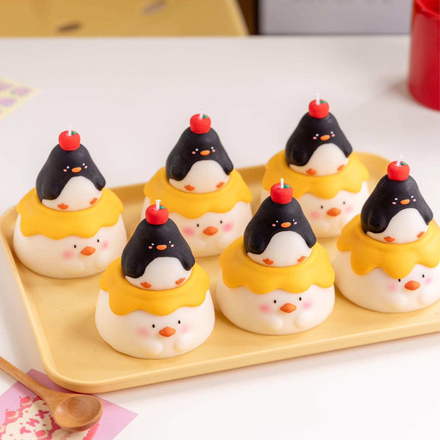 Handmade Penguin Pudding Scented Candle