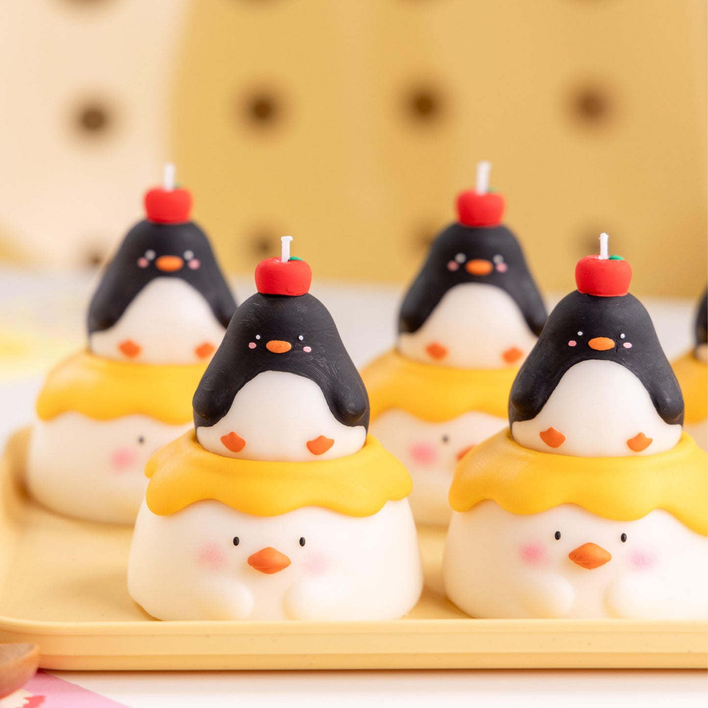 Handmade Penguin Pudding Scented Candle