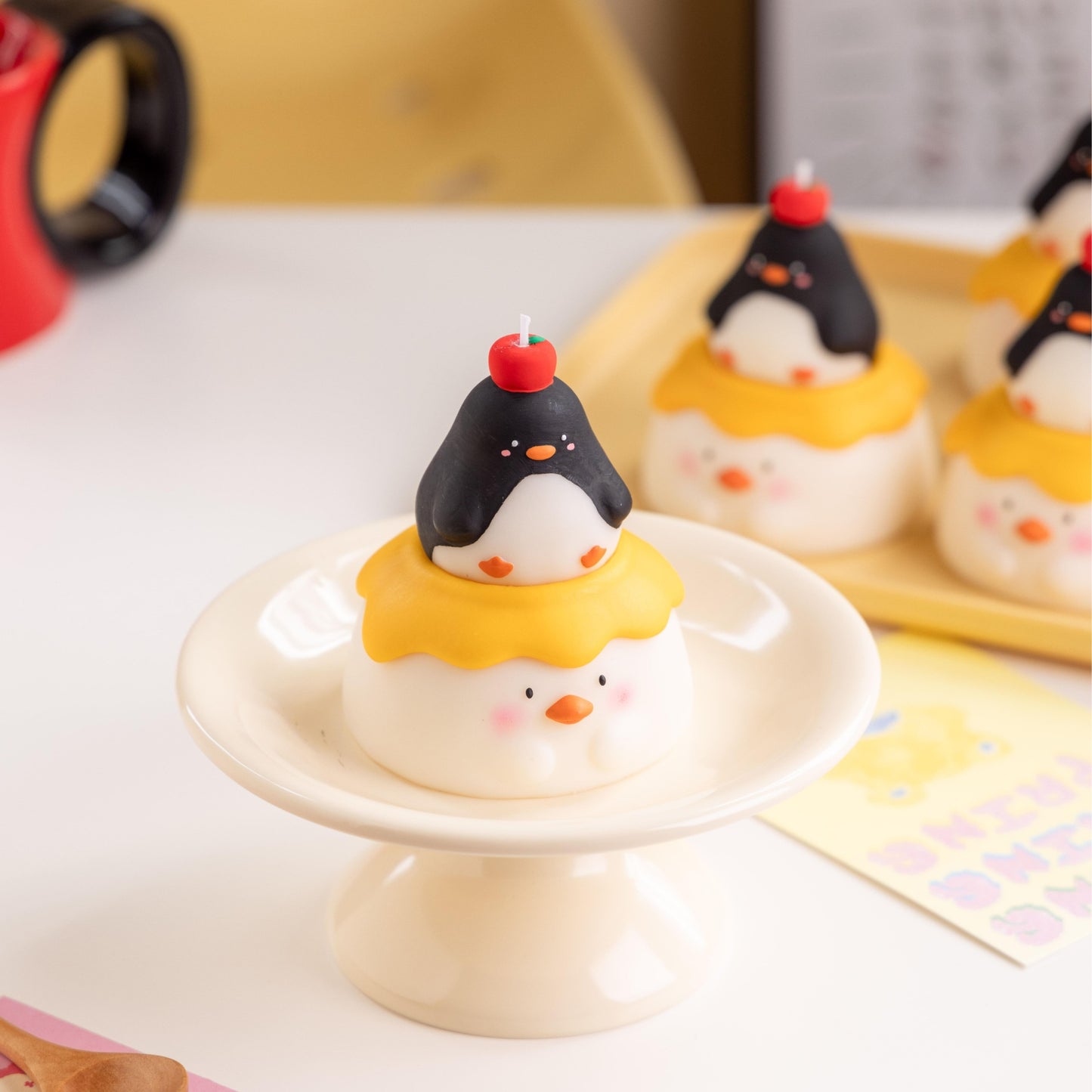 Handmade Penguin Pudding Scented Candle