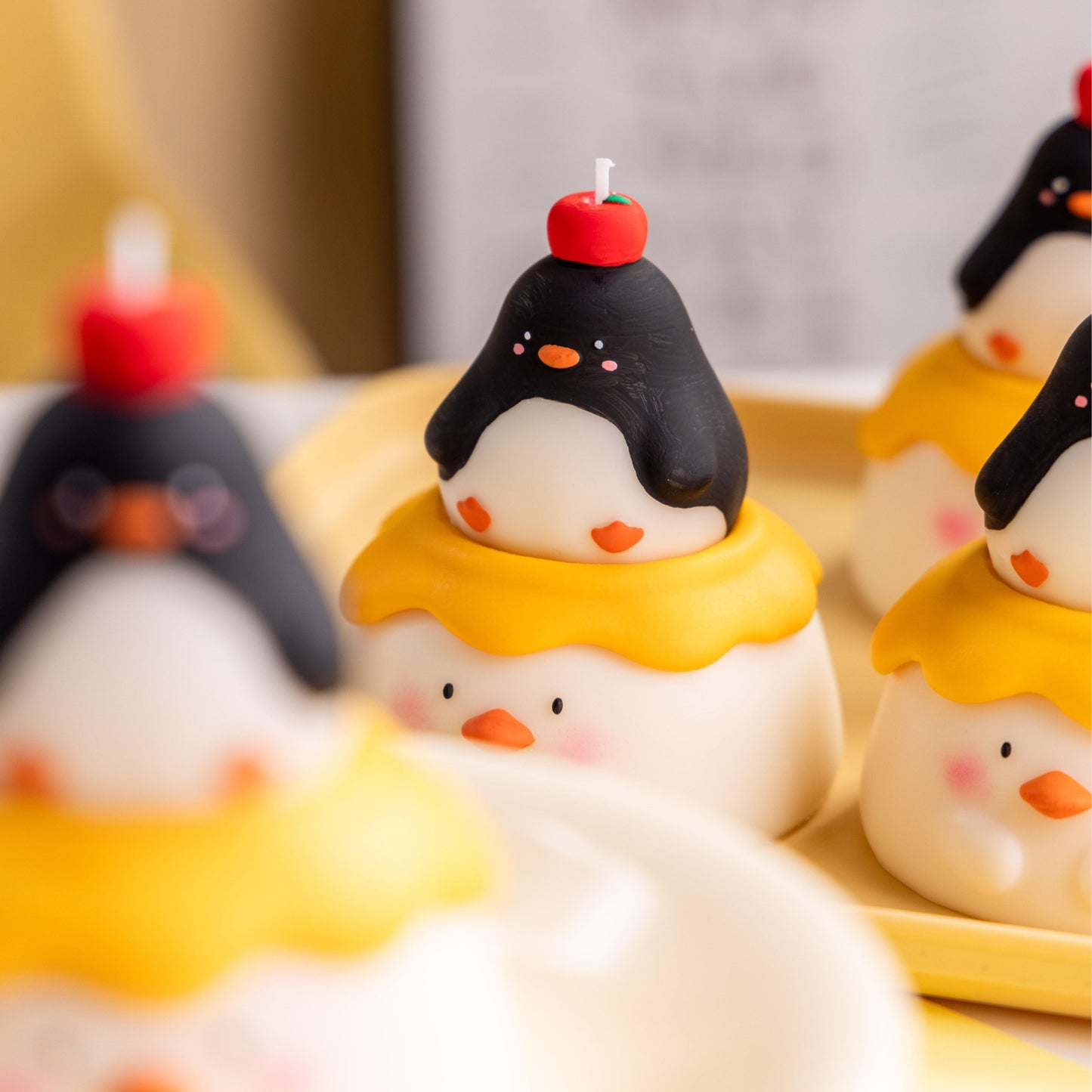 Handmade Penguin Pudding Scented Candle