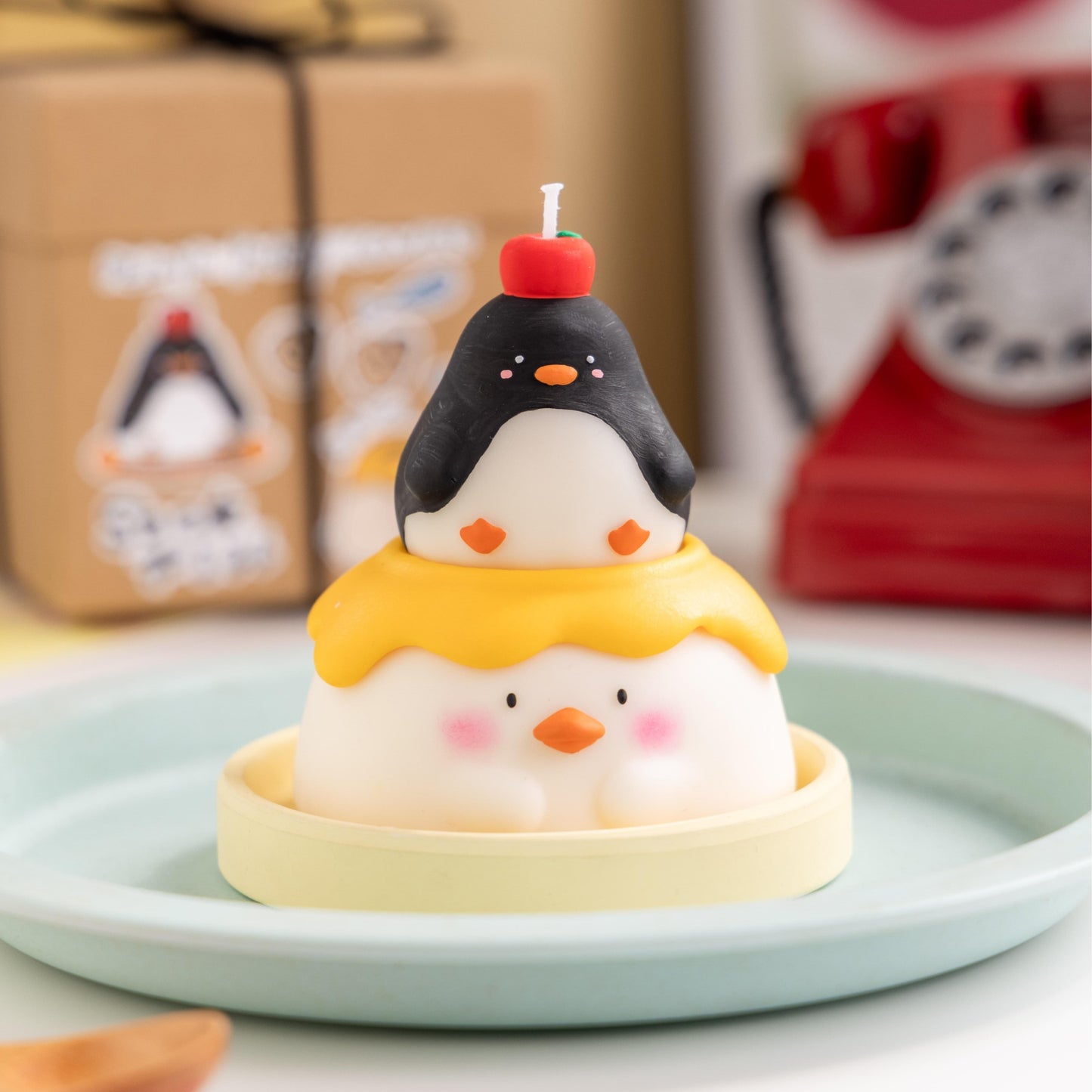 Handmade Penguin Pudding Scented Candle