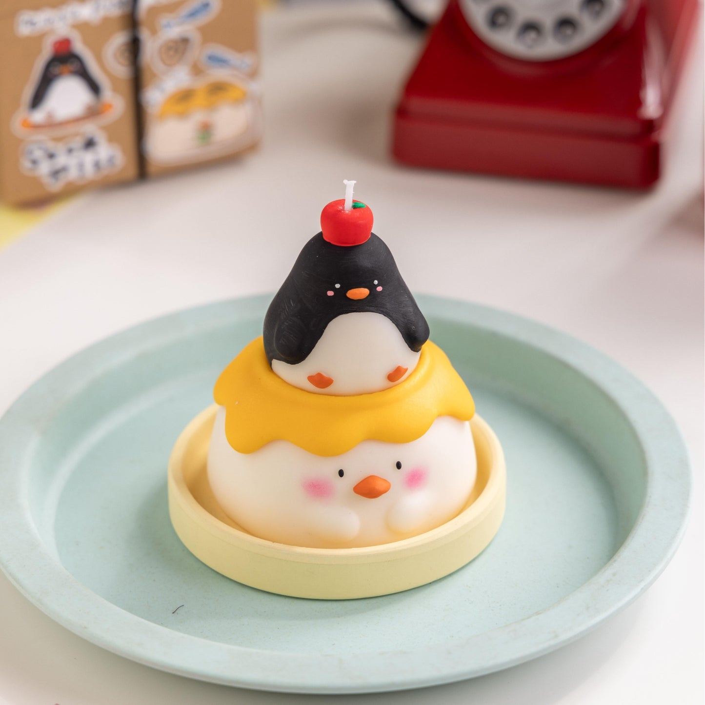 Handmade Penguin Pudding Scented Candle