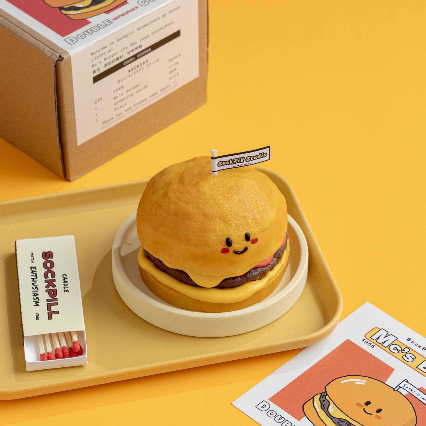 Handmade Cheeseburger Scented Candle