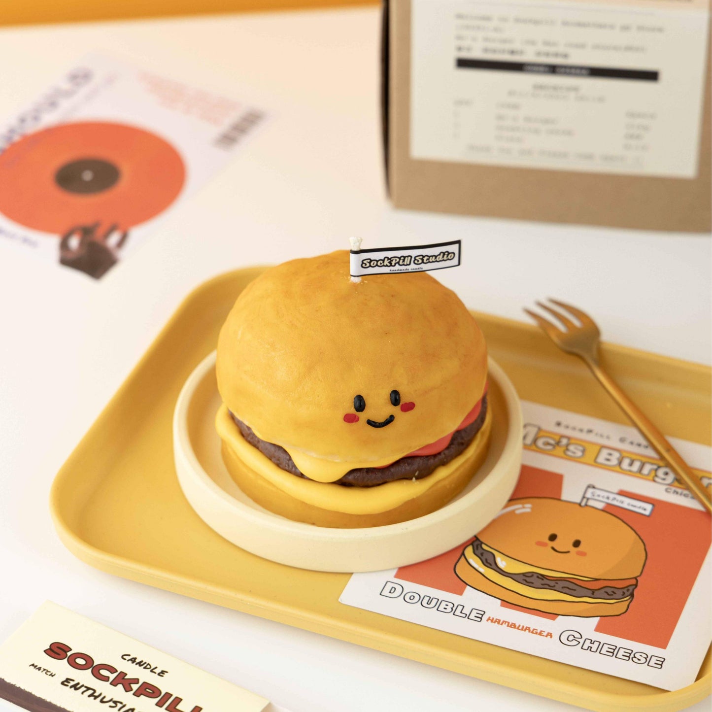 Handmade Cheeseburger Scented Candle