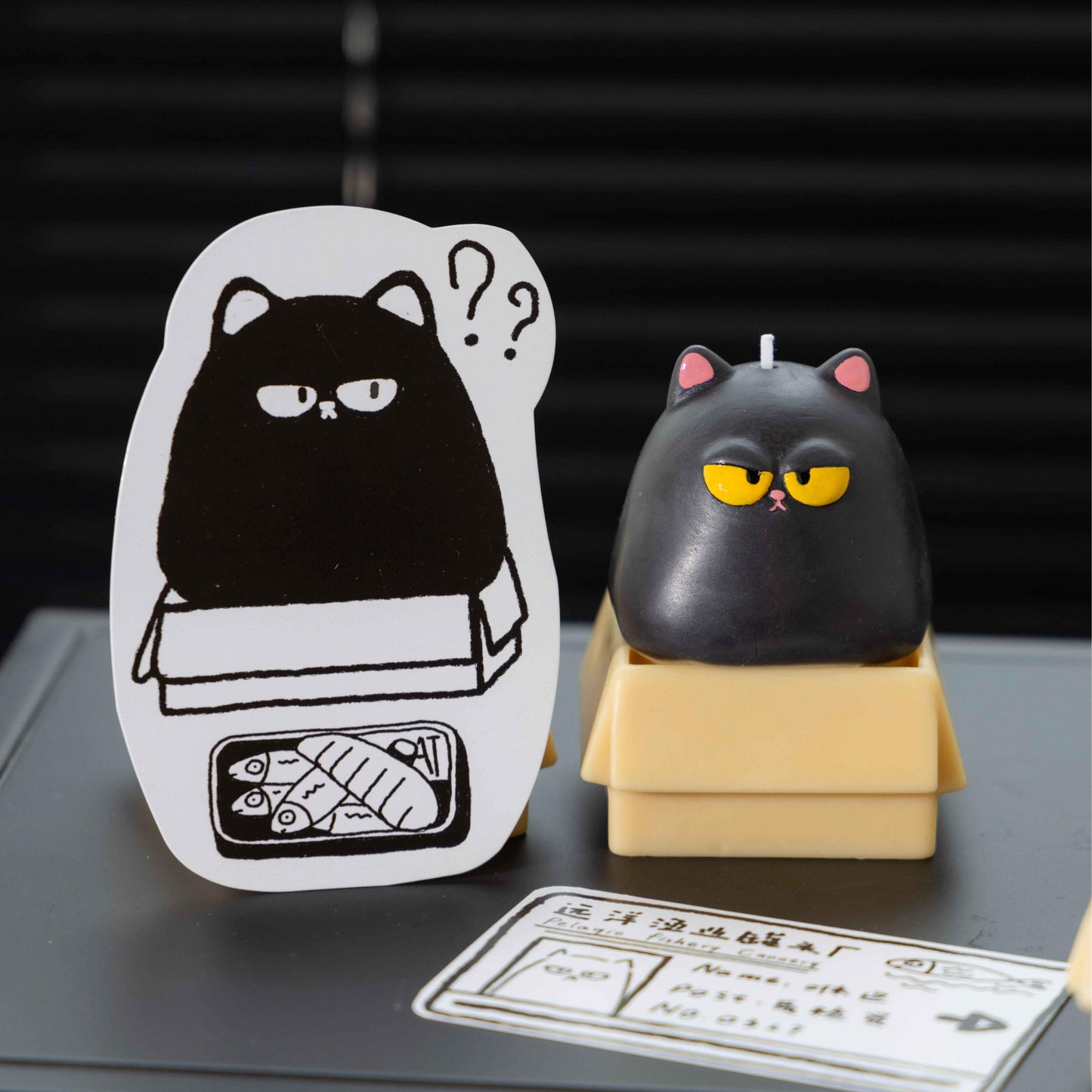 Handmade Piggy Kitten Candle