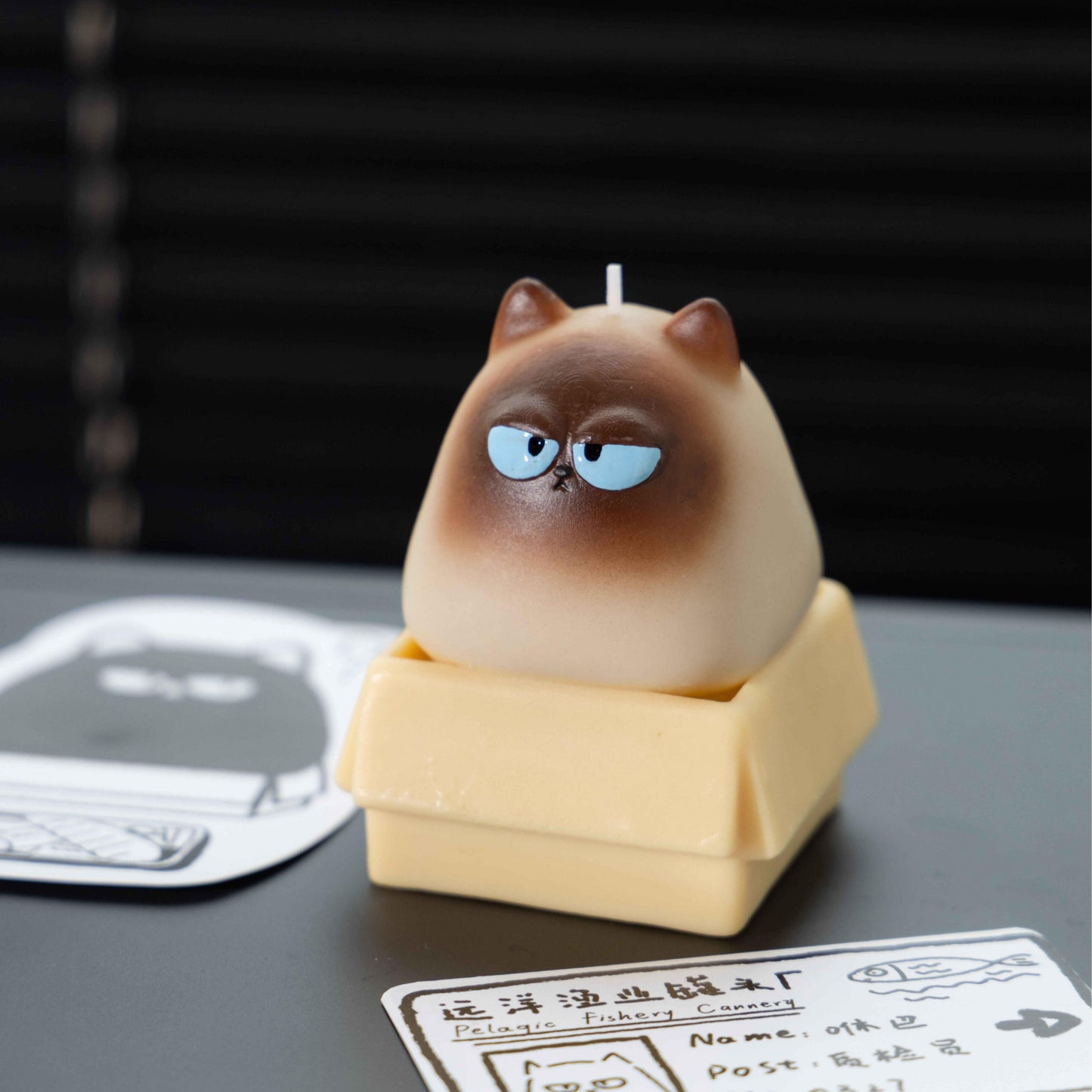 Handmade Piggy Kitten Candle