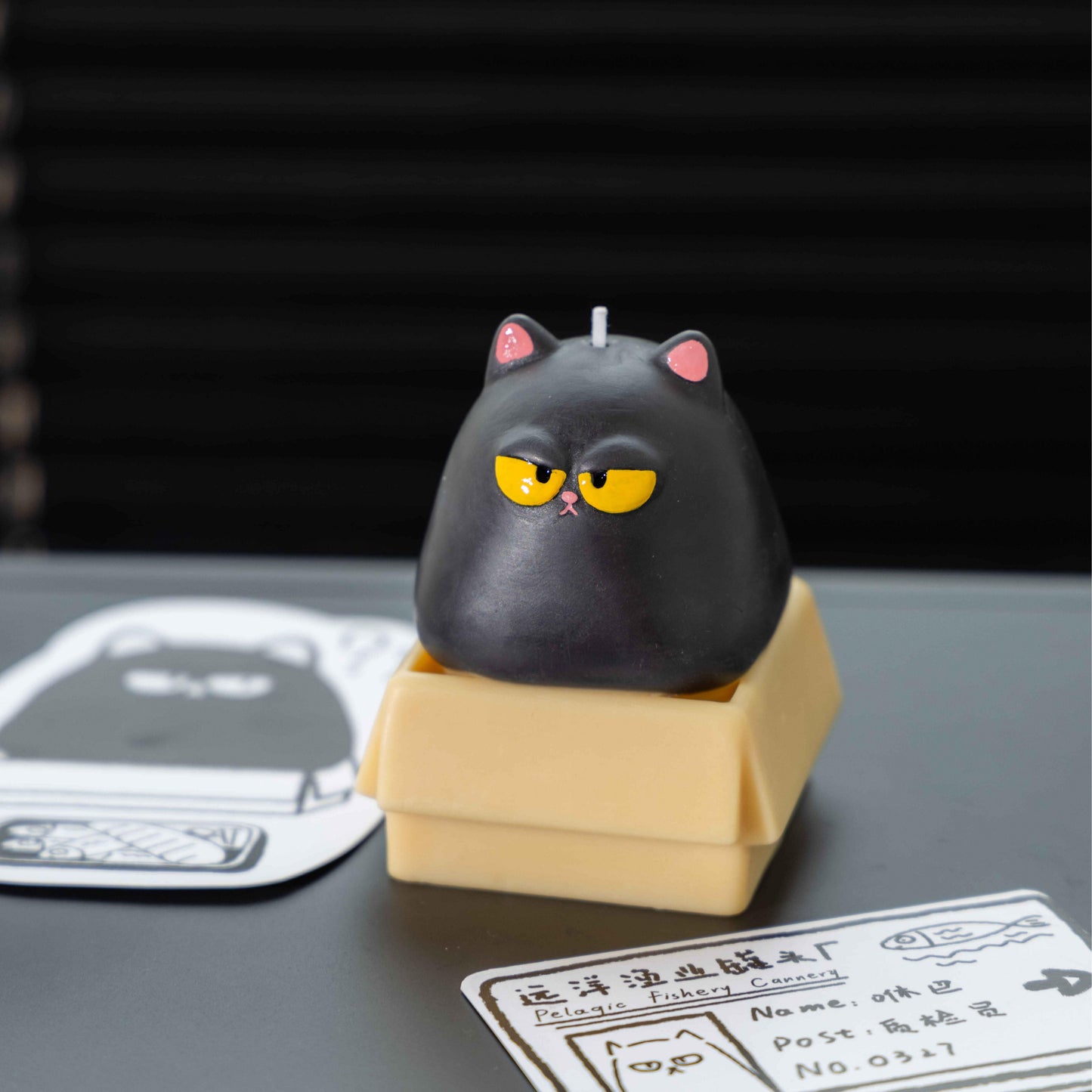 Handmade Piggy Kitten Candle