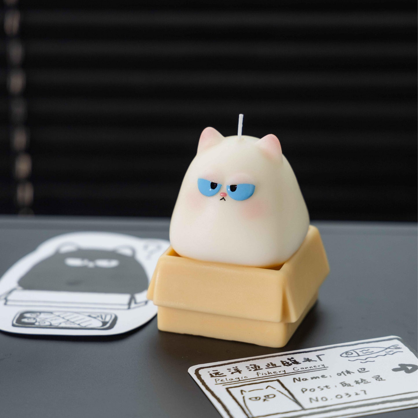 Handmade Piggy Kitten Candle