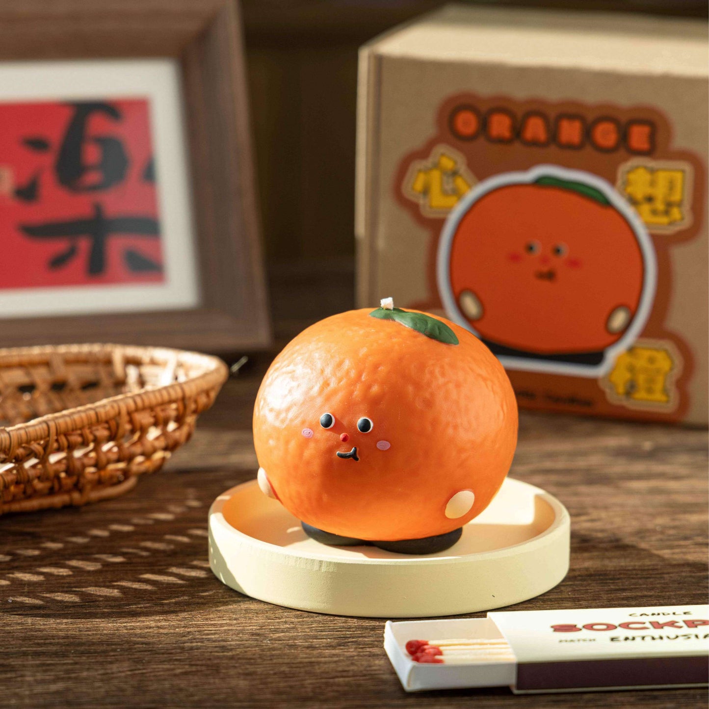 Handmade Orange Scented Candle