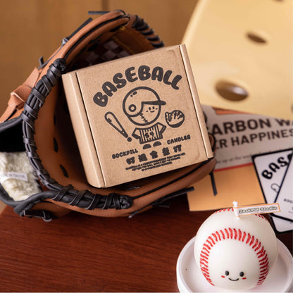 Handmade Baseball Scented Candle