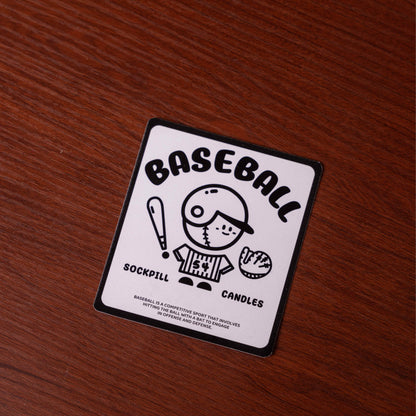 Handmade Baseball Scented Candle
