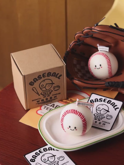 Handmade Baseball Scented Candle