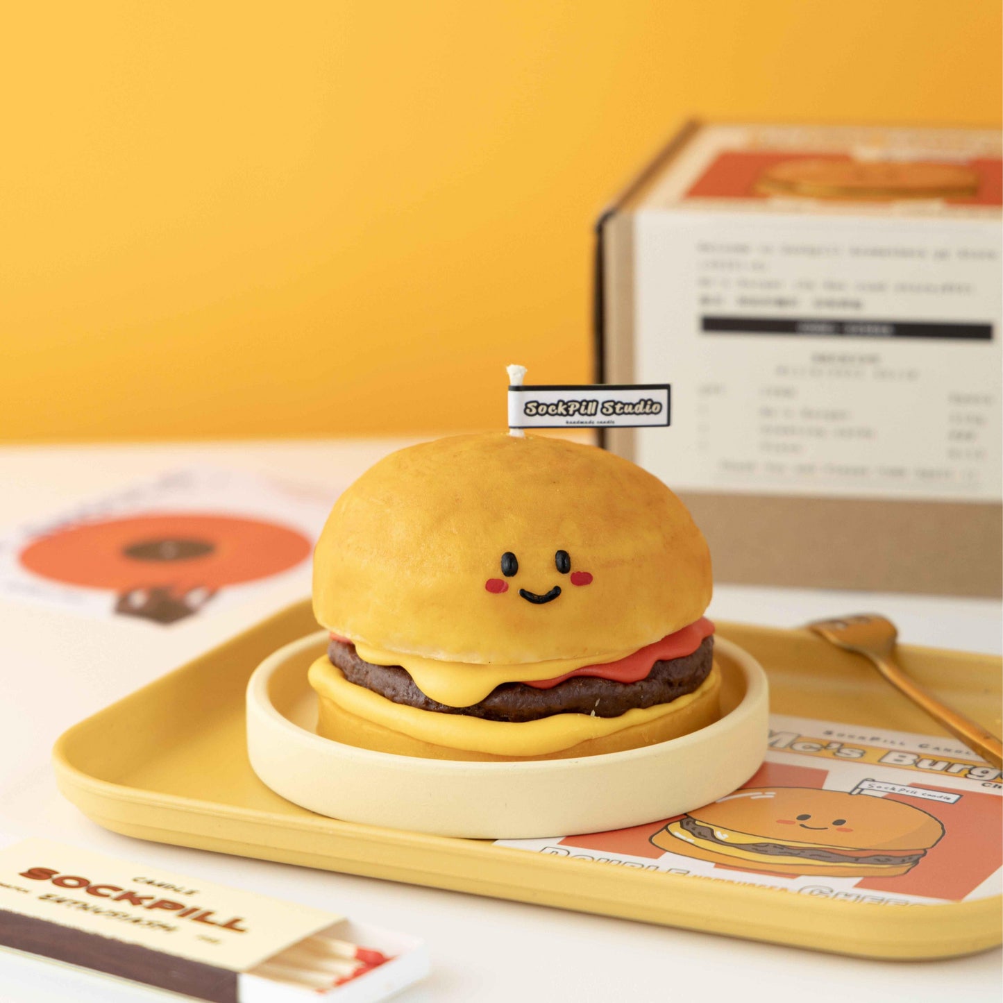 Handmade Cheeseburger Scented Candle