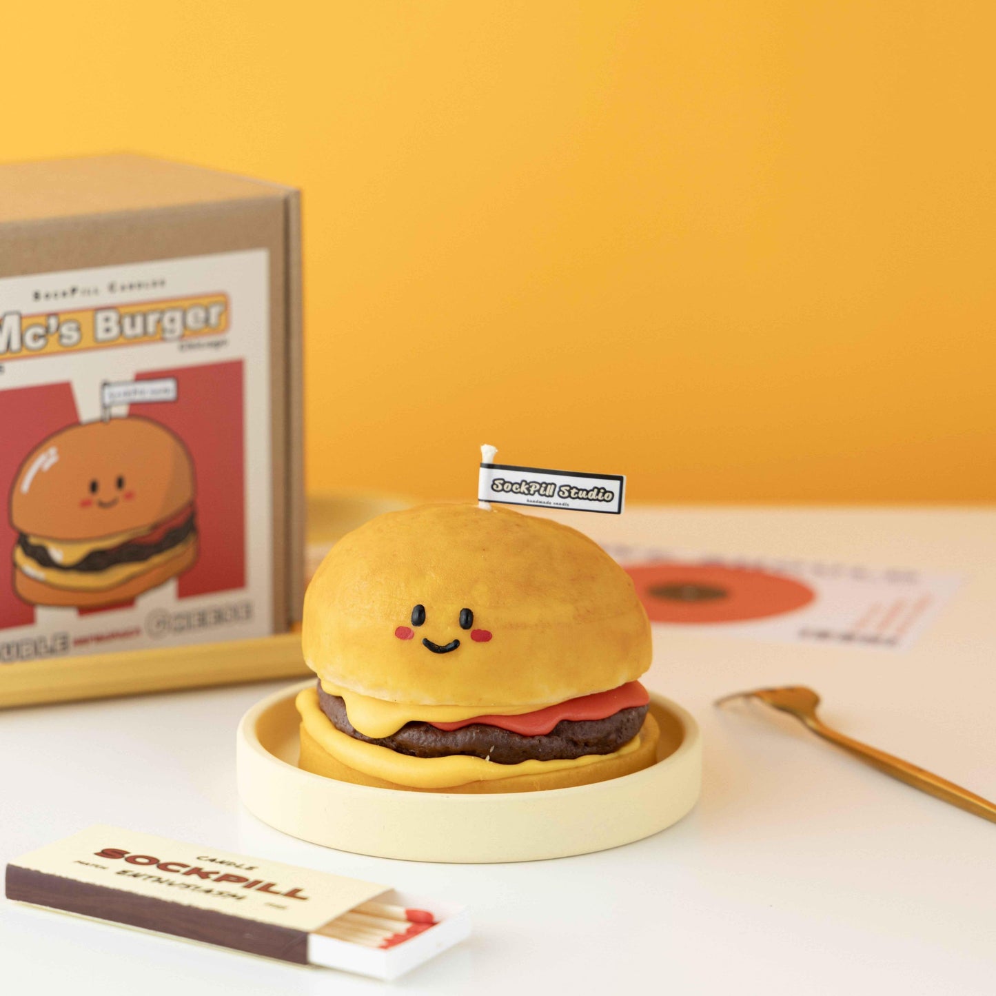 Handmade Cheeseburger Scented Candle
