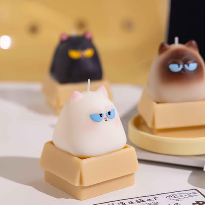 Handmade Piggy Kitten Candle