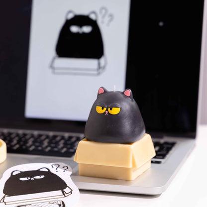 Handmade Piggy Kitten Candle