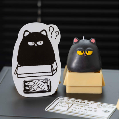Handmade Piggy Kitten Candle
