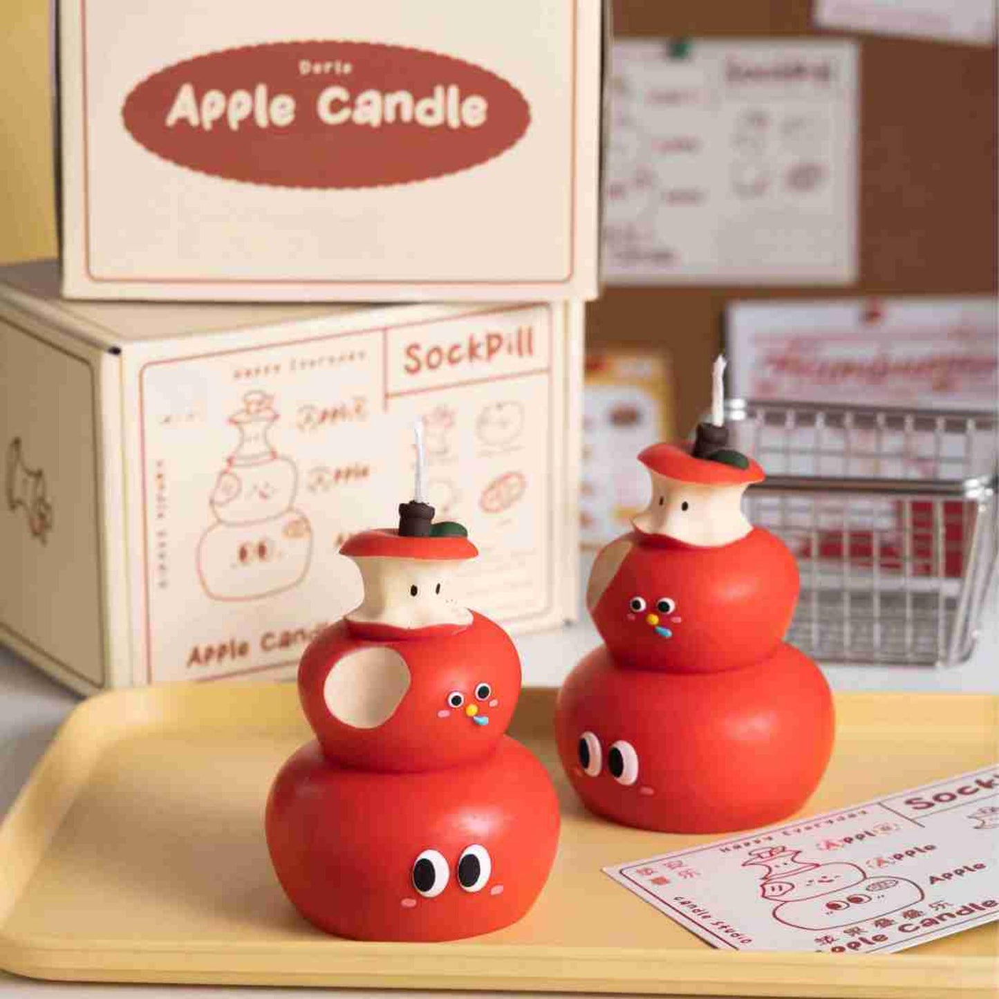 Handmade Stacking Apple Scented Candle