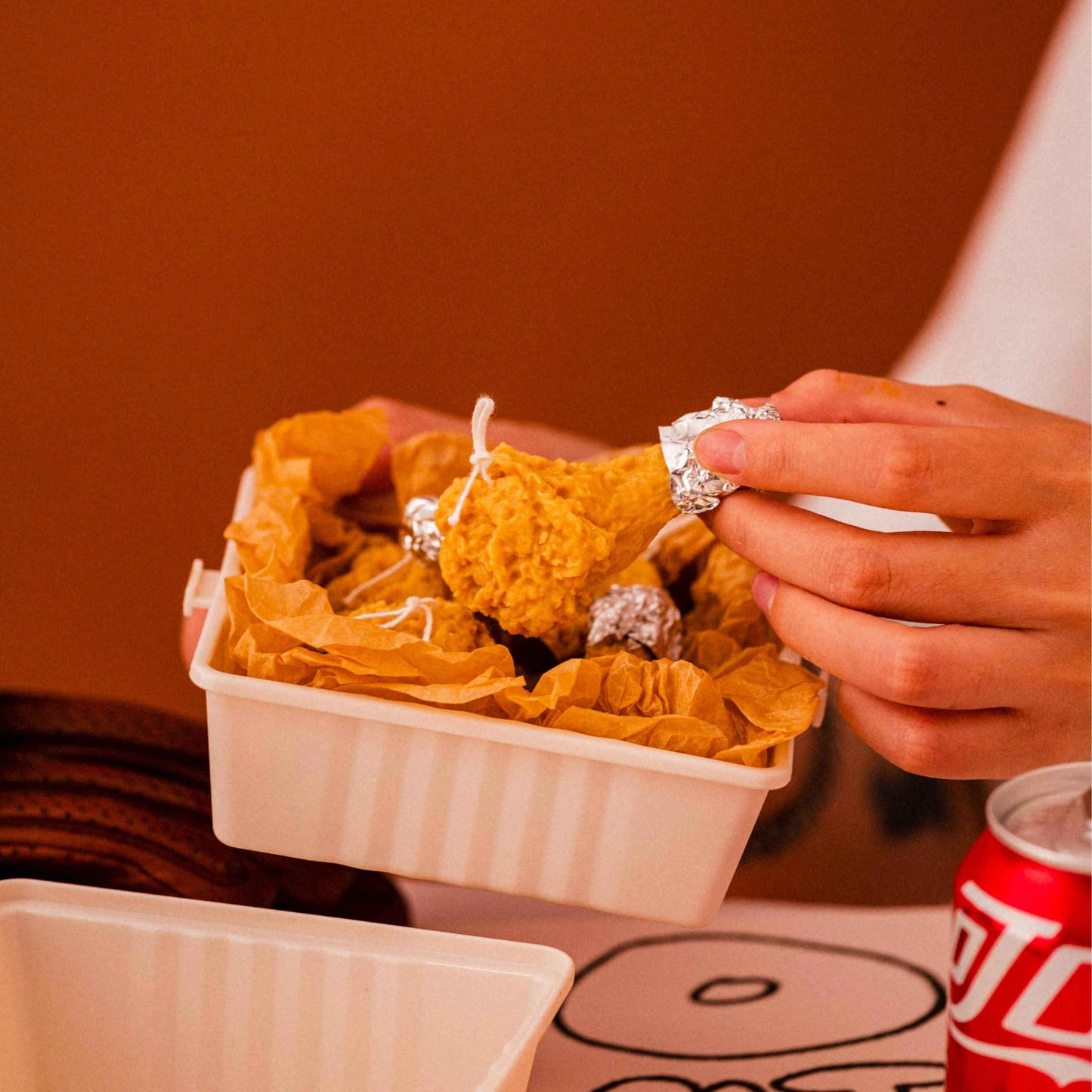 Handmade Fried Chicken Scented Candle
